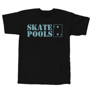 LOW CARD SKATE POOLS T-SHIRT BLACK